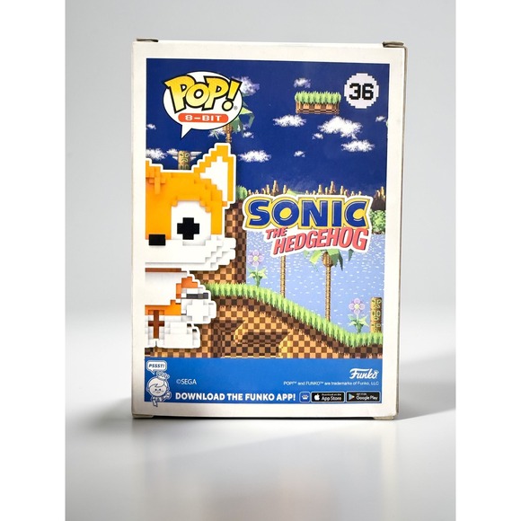 Tails Sonic 36 Funko POP! 8-Bit Vinyl Figure - Target Exclusive New In Box - Picture 3 of 4